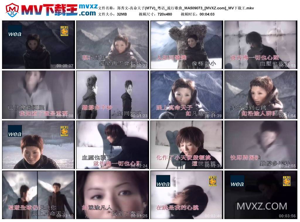 郑秀文-真命天子(MTV)_粤语_流行歌曲_MA509073